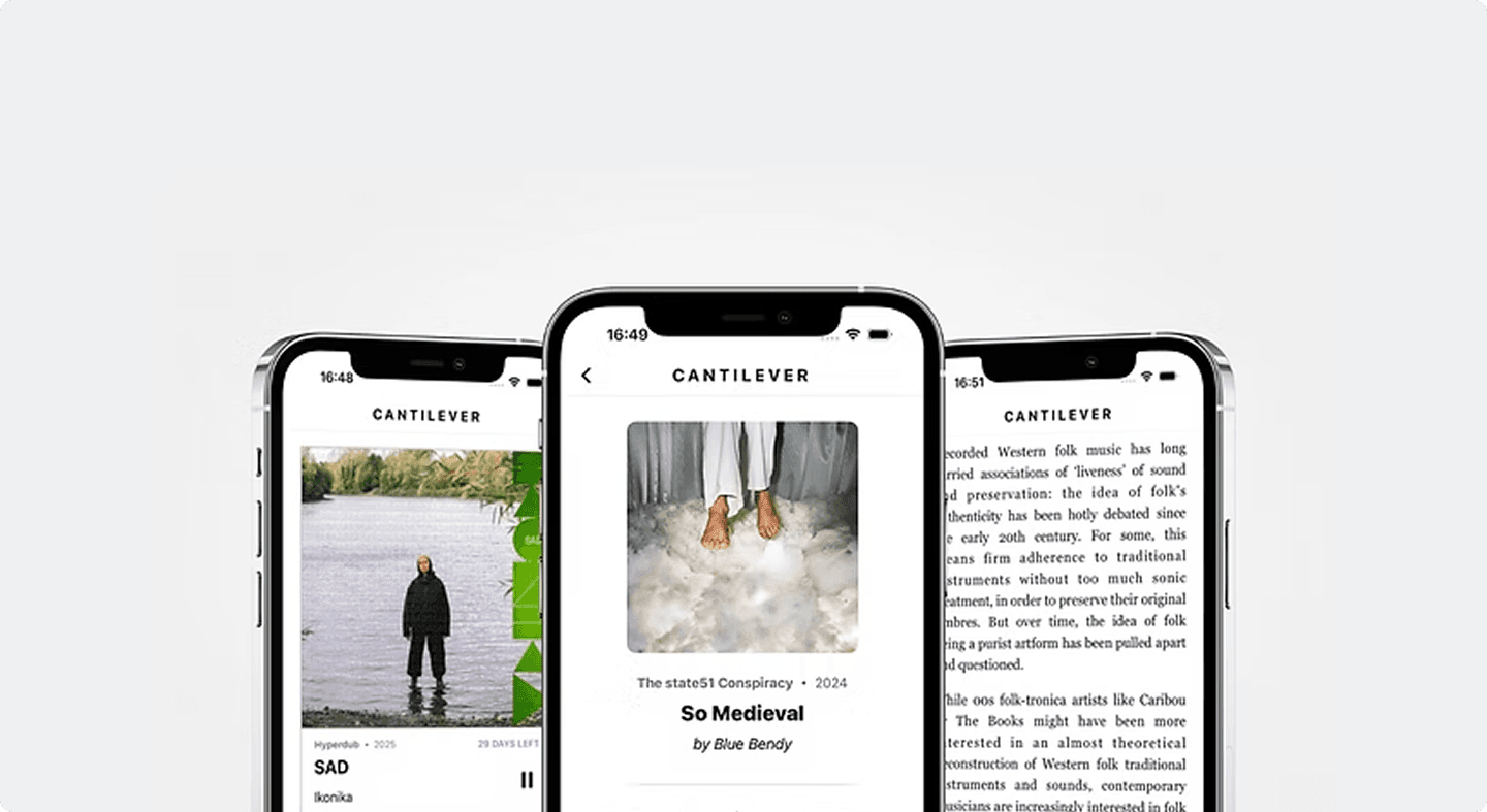 Cantilever mobile application